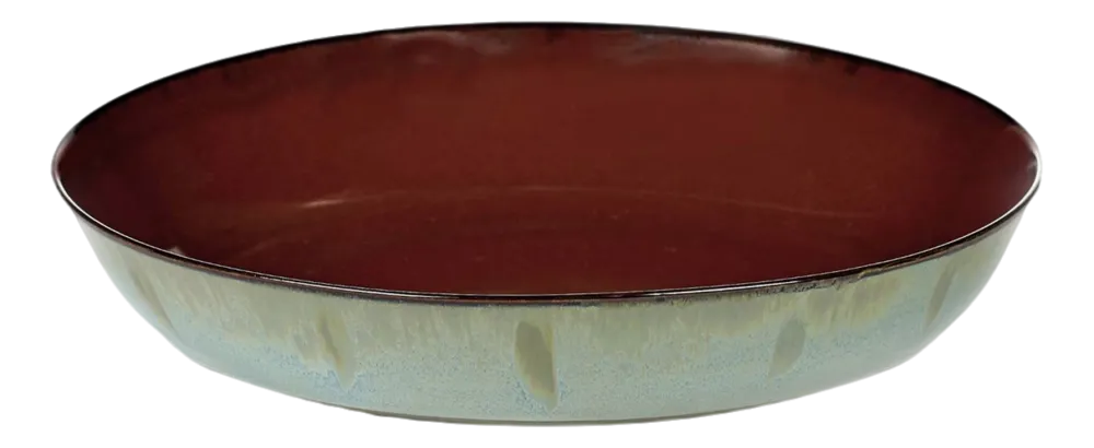 Serax Diep Bord Terres De Rêves Tableware By Anita Le Gr Rust Smoky Blue M 21 cm Clearance