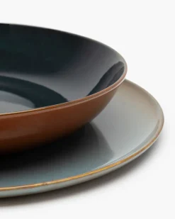 Diep Bord Serax Terres De Rêves Tableware By Anita Le Gr Dark Blue Rust L 23,5 cm