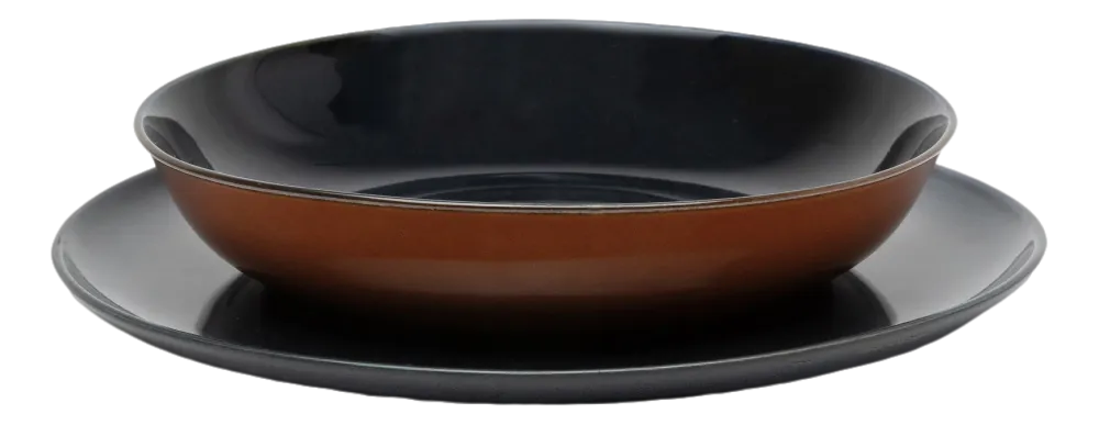 Serax Diep Bord Terres De Rêves Tableware By Anita Le Gr Dark Blue Rust S 17,5 cm Best
