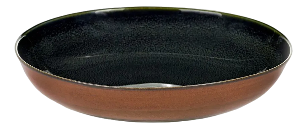 Serax Diep Bord Terres De Rêves Tableware By Anita Le Gr Dark Blue Rust S 17,5 cm Best