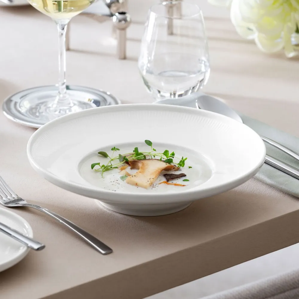 Villeroy & Boch Diep Bord Afina White 25 cm (6 delig)