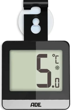 ADE Diepvries- en Koelkastthermometer Zwart Best