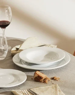 Alessi Dinerbord PlateBowlCup White Porcelain 27,5 cm (Set van 4)