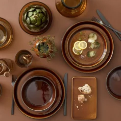 Dinerbord Bitz Gastro Black Amber 21 cm (6-Delig)