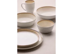 Bitz Dinerbord Gastro White / Cream 21 cm (Set van 6)