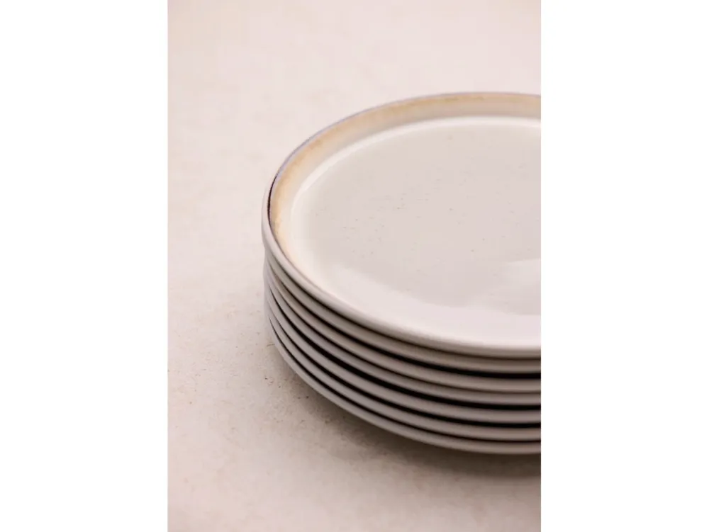 Bitz Dinerbord Gastro White / Cream 21 cm (Set van 6)
