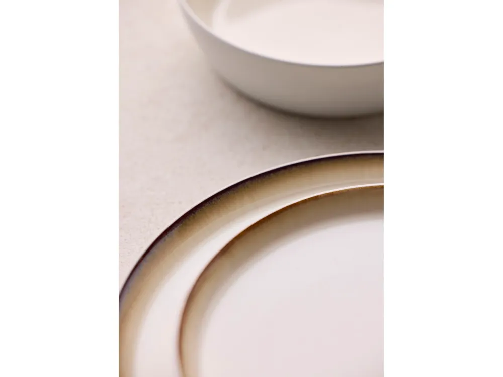 Bitz Dinerbord Gastro White / Cream 21 cm (Set van 6)
