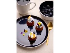 Bitz Dinerbord Gastro White / Dark Blue 21 cm (Set van 6)