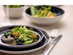 Dinerbord Bitz Gastro White / Dark Blue 27 cm