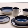 Dinerbord Bitz Gastro White / Dark Blue 27 cm (Set van 6)