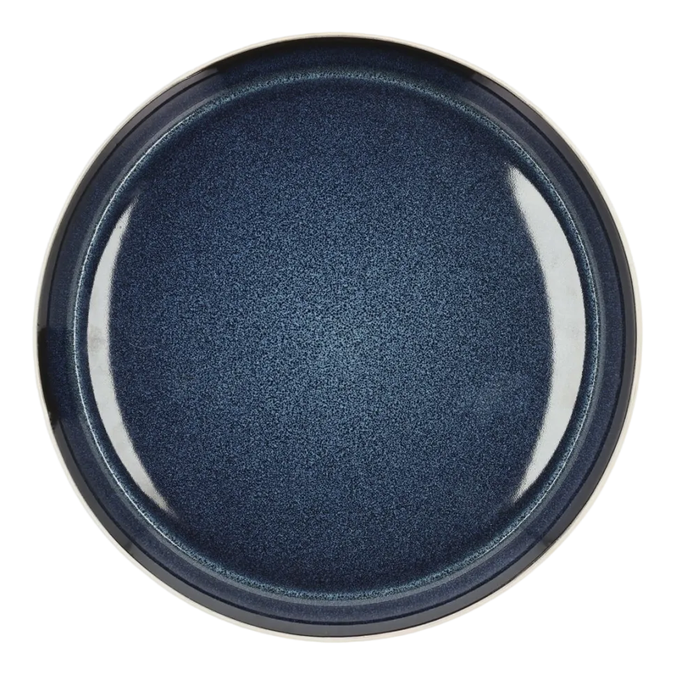 Dinerbord Bitz Gastro White / Dark Blue 27 cm (Set van 6)
