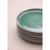 Bitz Dinerbord Gastro White / Green 21 cm (Set van 6)