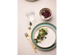 Bitz Dinerbord Gastro White / Green 21 cm (Set van 6)