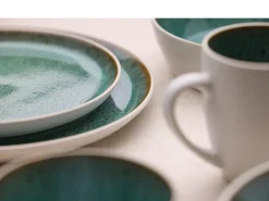 Bitz Dinerbord Gastro White / Green 27 cm (Set van 6) Sale