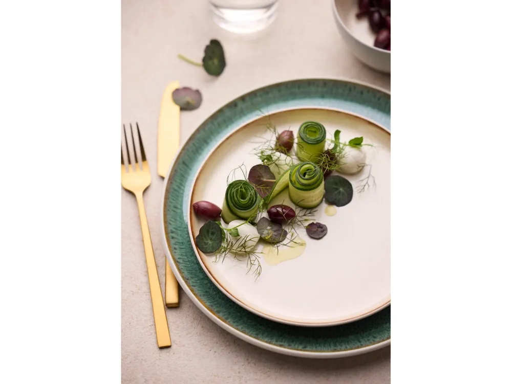 Bitz Dinerbord Gastro White / Green 27 cm (Set van 6) Sale