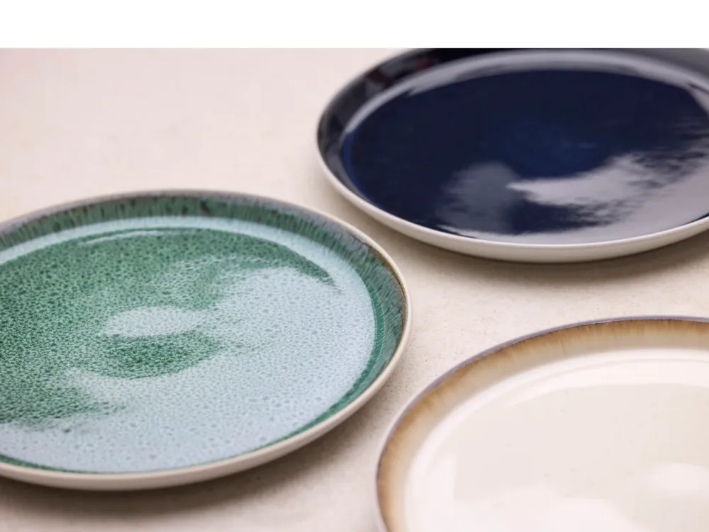 Bitz Dinerbord Gastro White / Green 27 cm (Set van 6) Sale