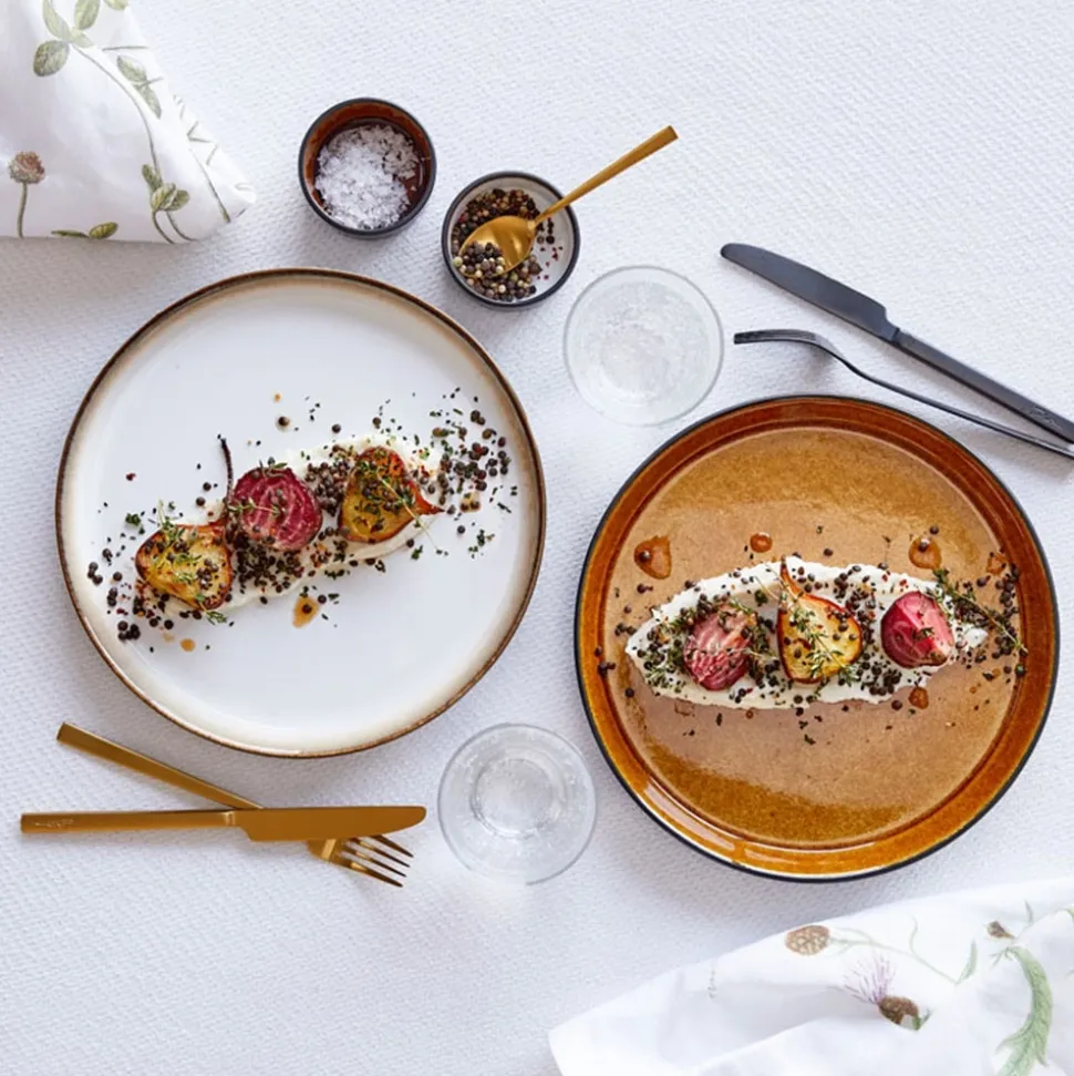 Dinerbord Bitz Gastro Zwart Amber 27 cm (set van 6)