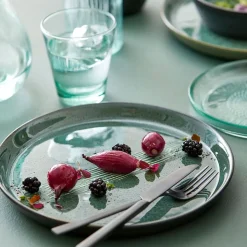 Dinerbord Bitz Gastro Zwart Groen 27 cm (set van 6)