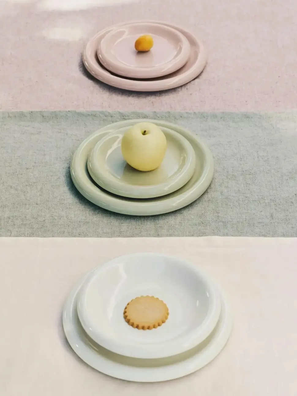 Dinerbord HAY Barro Pink 24 cm (Set van 2)