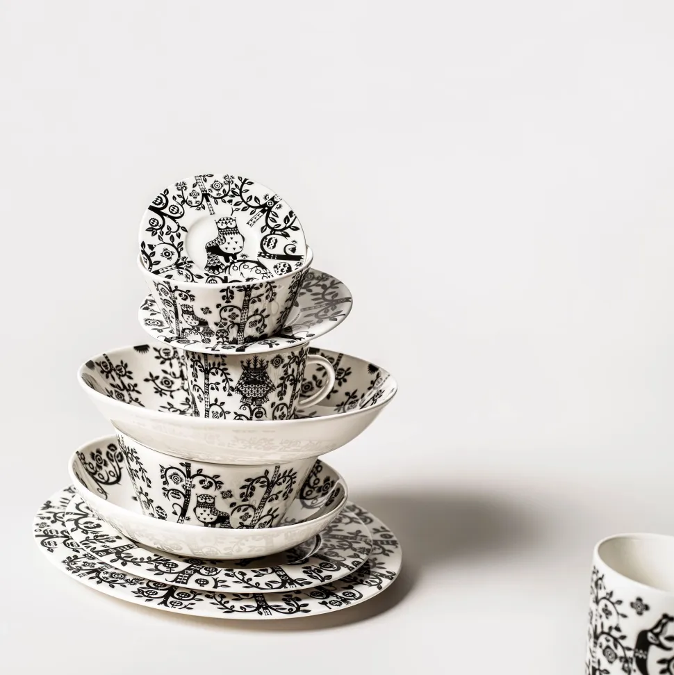 Dinerbord Iittala Taika Zwart 22 cm