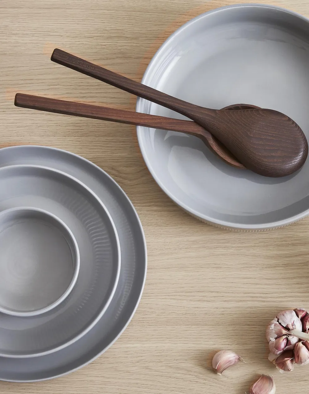 Marc O'Polo Dinerbord Moments Soft Grey 27 cm (Set van 4)