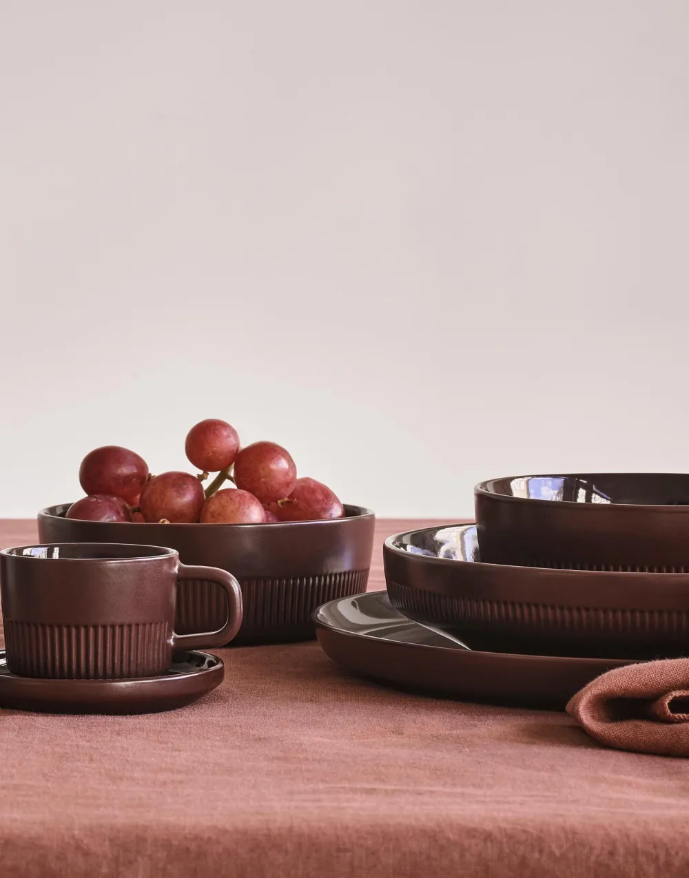 Marc O'Polo Dinerbord Moments Earth Brown 27 cm (Set van 4) Best