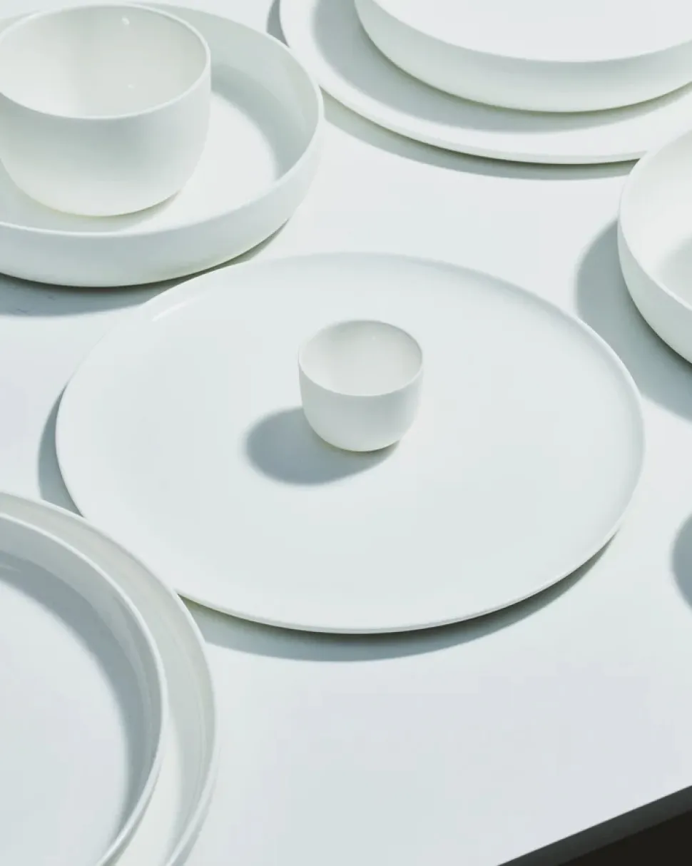 Dinerbord Serax Base tableware by Piet Boon High White 28 cm
