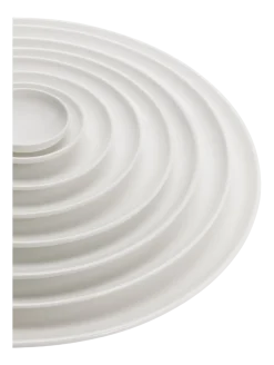 Dinerbord Serax Base tableware by Piet Boon Low White 28 cm