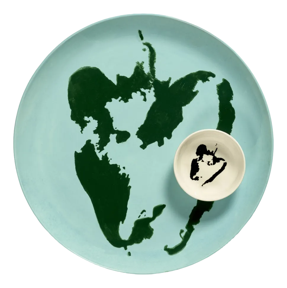 Dinerbord Serax Feast Tableware By Ottolenghi Azure Pepper Green L 26,5 cm