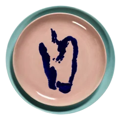 Dinerbord Serax Feast tableware by Ottolenghi Pink Pepper Blue 22,5 cm