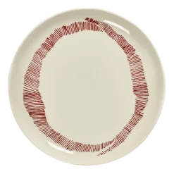 Serax Dinerbord Feast Tableware By Ottolenghi White Stripes Red M 22,5 cm Online