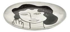 Serax Dinerbord La Mère Tableware By Marie Michielssen Off White Black L 25 cm Hot