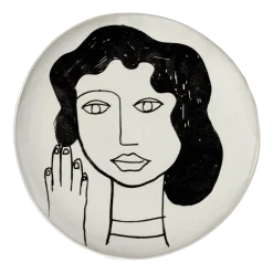 Serax Dinerbord La Mère Tableware By Marie Michielssen Off White Black L 25 cm Hot