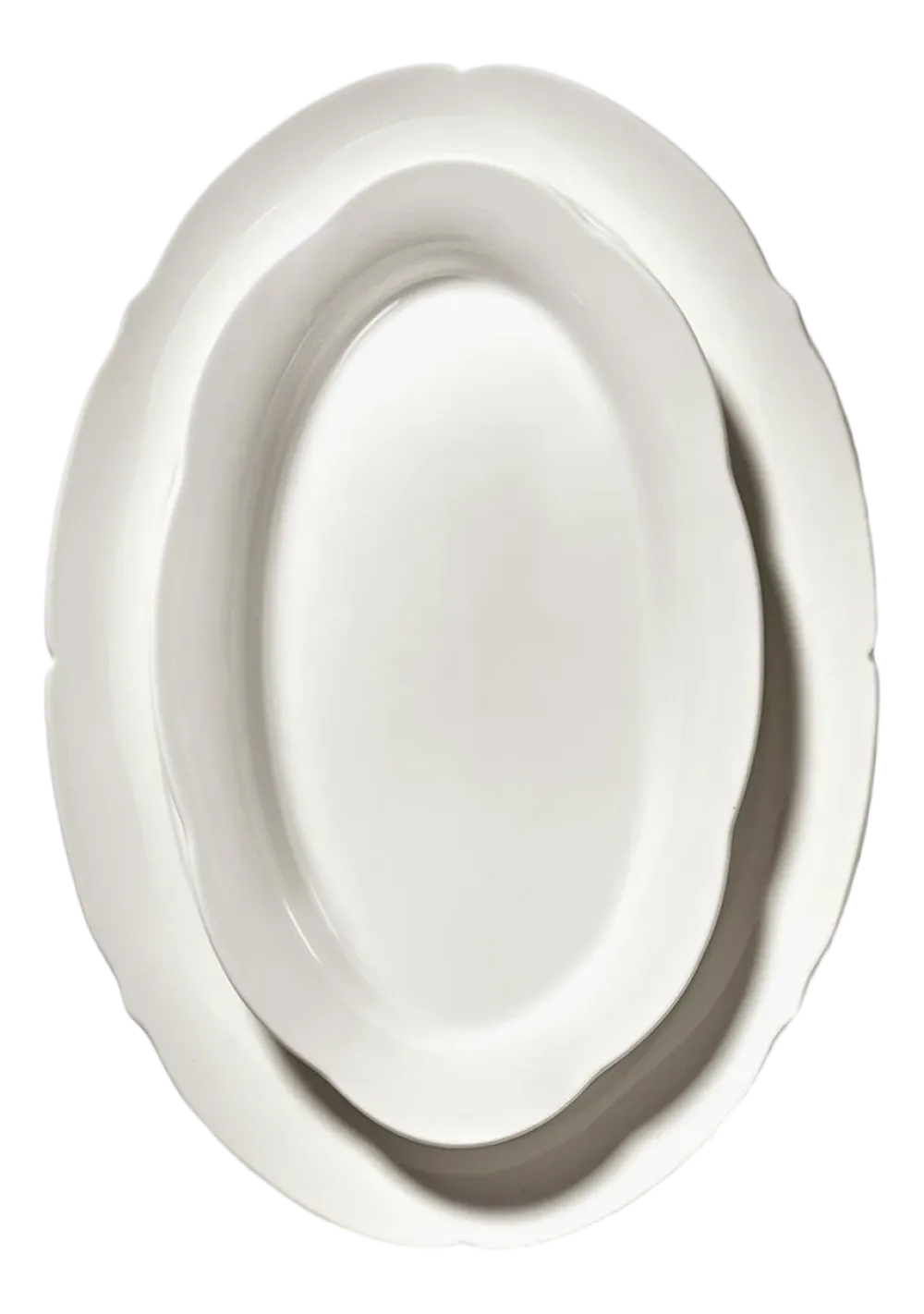 Serax Dinerbord Oval L White Silhouette 30 cm Outlet