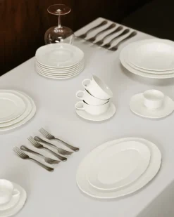 Dinerbord Serax Oval M White Silhouette 25 cm