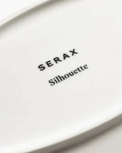 Dinerbord Serax Oval M White Silhouette 25 cm