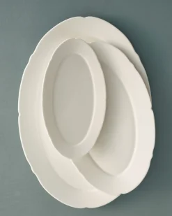 Dinerbord Serax Oval M White Silhouette 25 cm