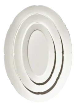 Dinerbord Serax Oval M White Silhouette 25 cm