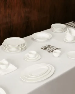 Dinerbord Serax Oval S White Silhouette 19 cm
