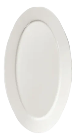 Dinerbord Serax Oval S White Silhouette 19 cm