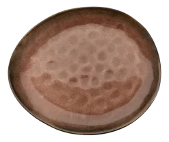 Serax Dinerbord Pure Tableware By Pascale Naessens Black Brown Ovaal L 27,5 x 23 cm Hot