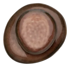 Serax Dinerbord Pure Tableware By Pascale Naessens Black Brown Ovaal L 27,5 x 23 cm Hot