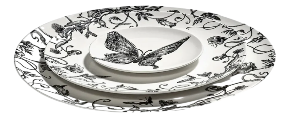 Dinerbord Serax XL Enchanted Garden Unity White 27 cm