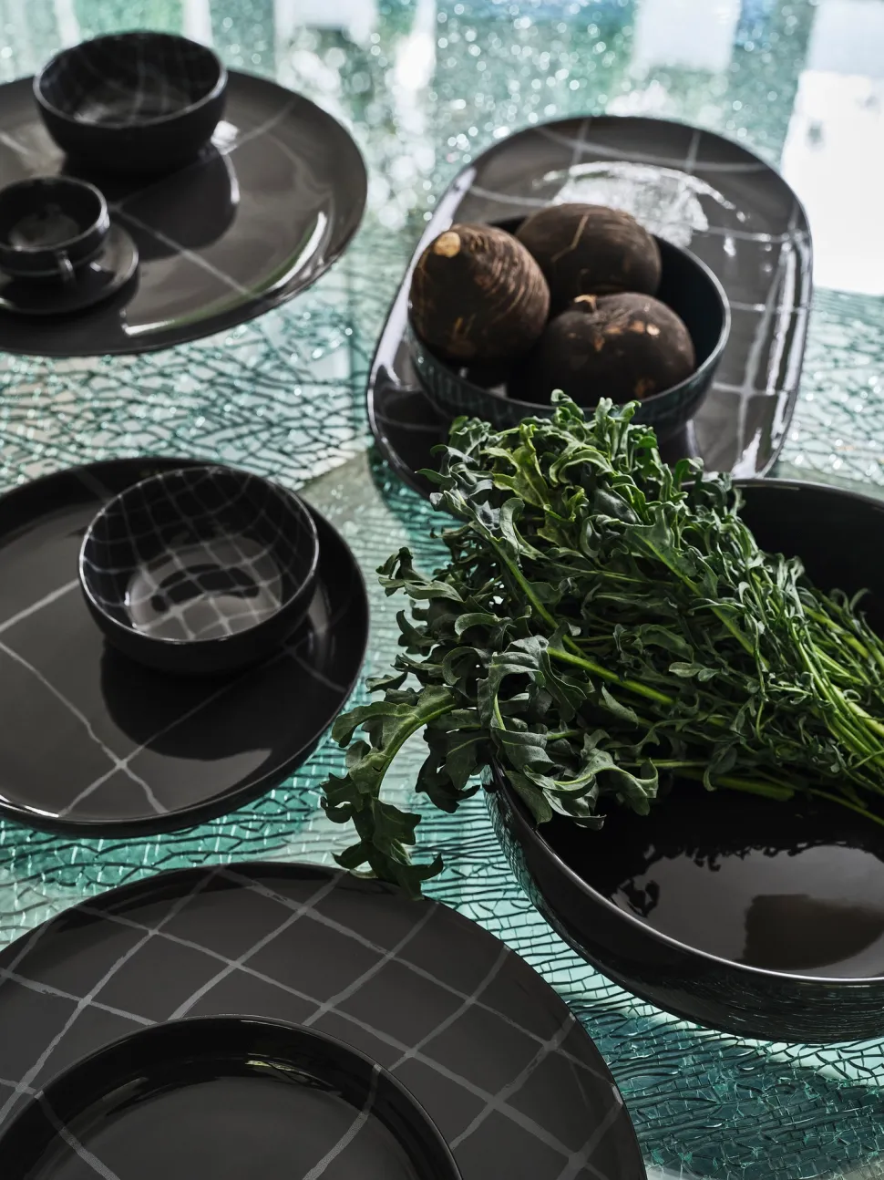 Dinerbord Serax Zuma Tableware By Kelly Wearstler Grey S 20,5 cm