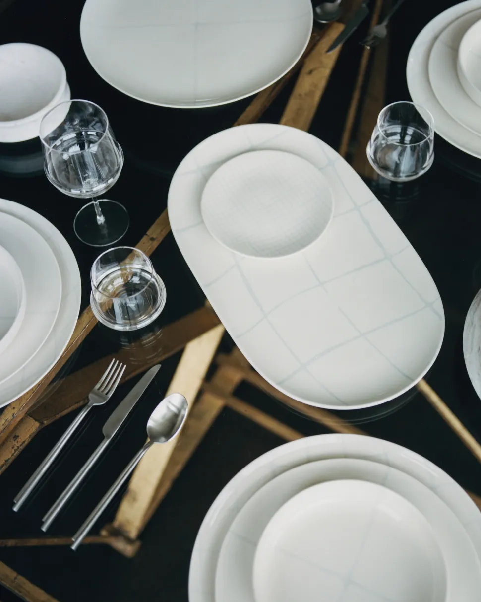 Dinerbord Serax Zuma Tableware By Kelly Wearstler White M 25,5 cm