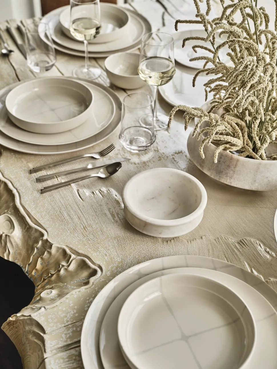 Dinerbord Serax Zuma Tableware By Kelly Wearstler White M 25,5 cm