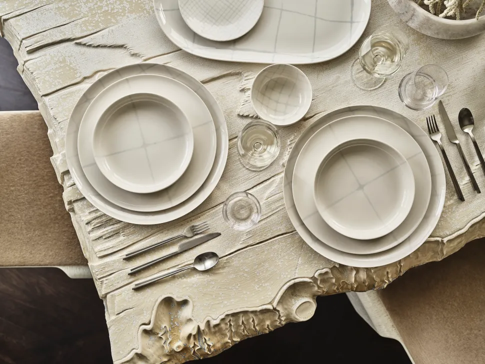 Dinerbord Serax Zuma Tableware By Kelly Wearstler White M 25,5 cm
