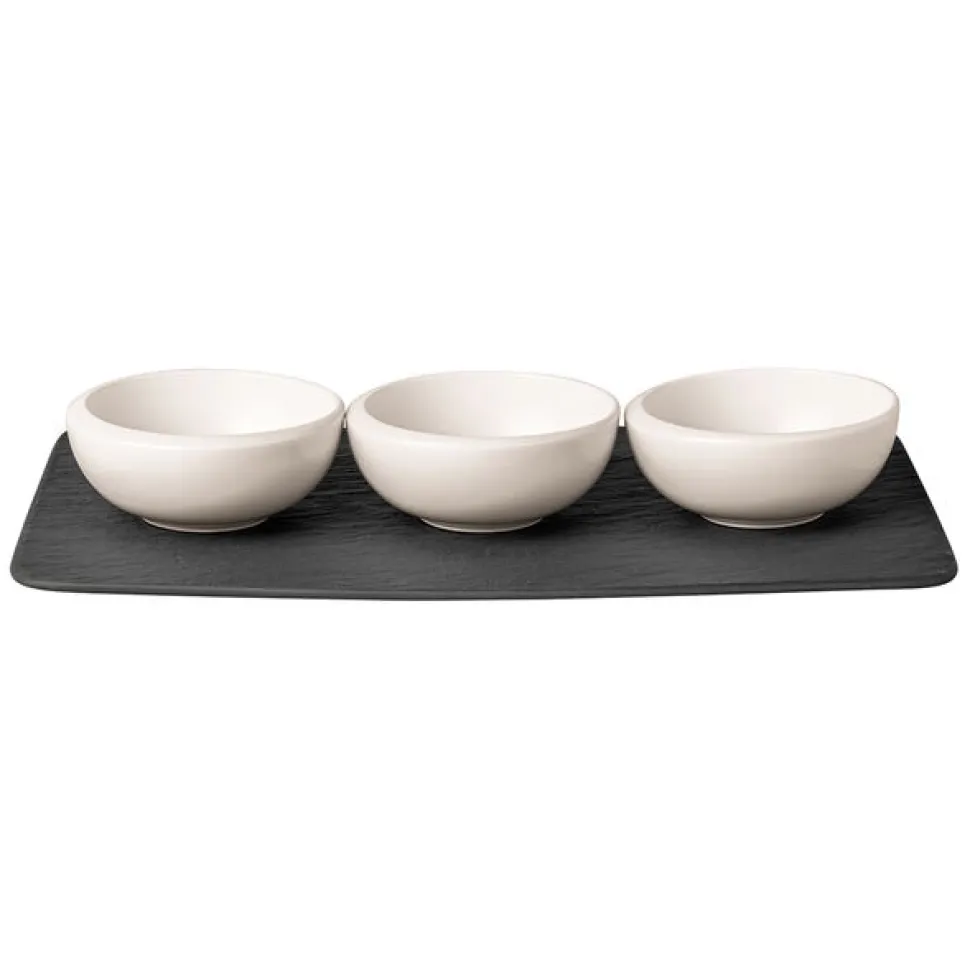 Dipschaaltjes Set Villeroy & Boch NewMoon Wit (4-Delig)