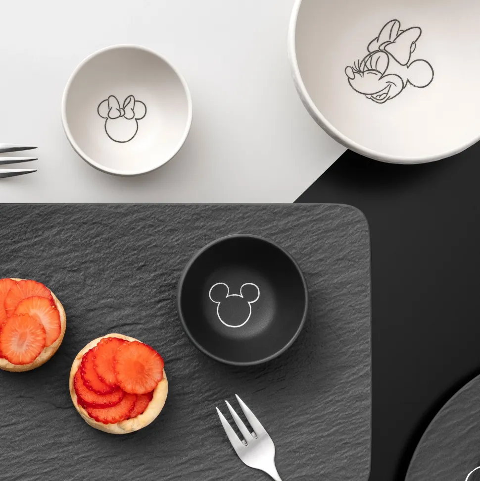 Dipschaaltje Villeroy & Boch Manufacture Rock Mickey Mouse Zwart 60ml (Set van 6)