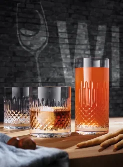 DOF Whiskyglas Luigi Bormioli Diamante 350 ml (4-Delig)